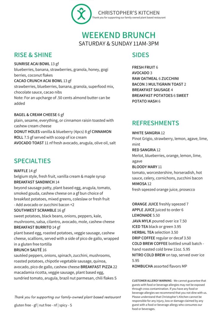 Our Organic Plant Based Menu Christopher S Kitchen   1 724x1024 